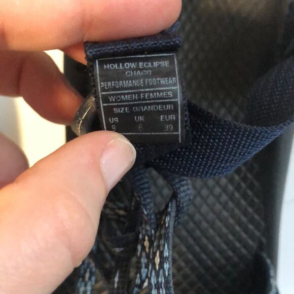 Chaco Blue Performance Footwear Sandal Hallow Eclipse Size 8 - Picture 11 of 11